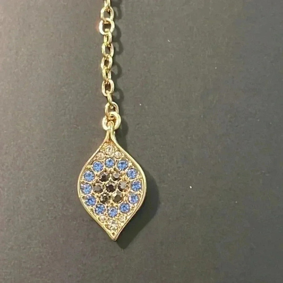 Sofia Jewelry by Sofia Vergara Women's Gold Tone Multi Stone Linear Earrings​​ - Picture 3 of 7